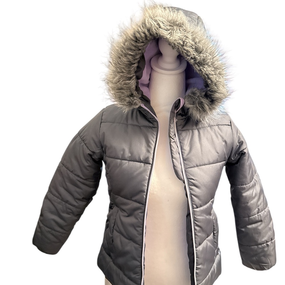 R 1881 Gray & Purple Girl Winter Jacket